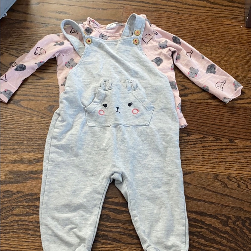 H&M 9-12months jumper. Pink gray
